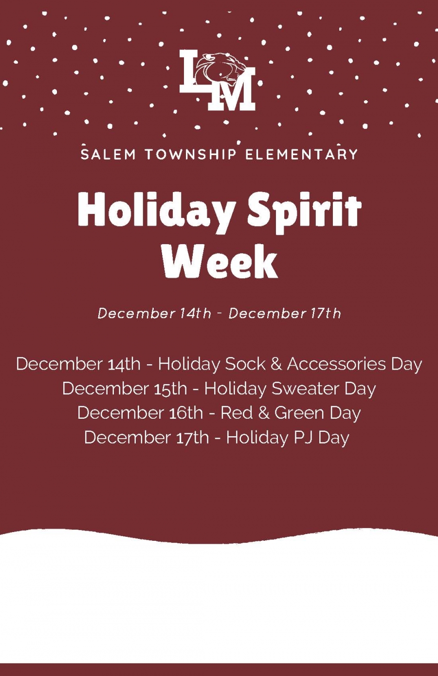 STE Holiday Spirit Week